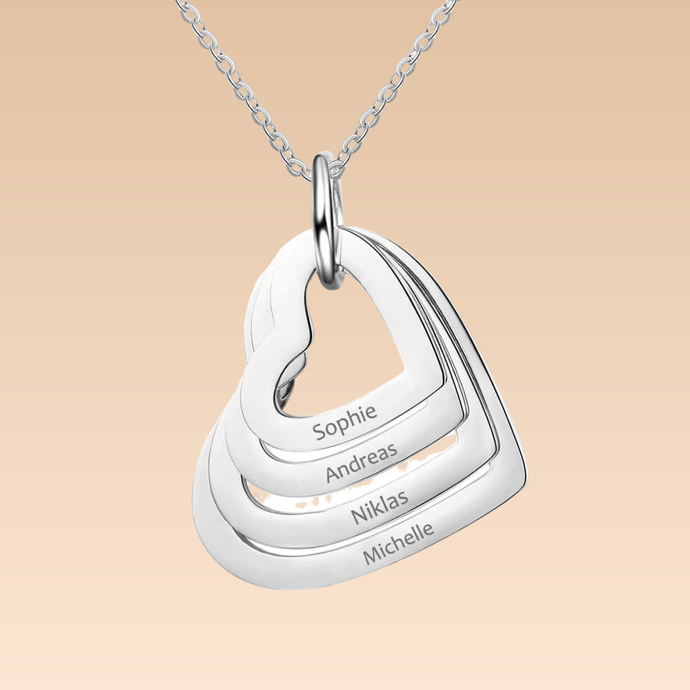 Amelya – Collier Cœur Personnalisé Élégant