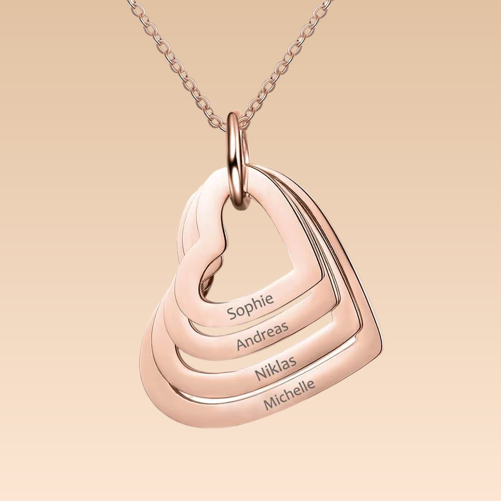 Amelya – Collier Cœur Personnalisé Élégant