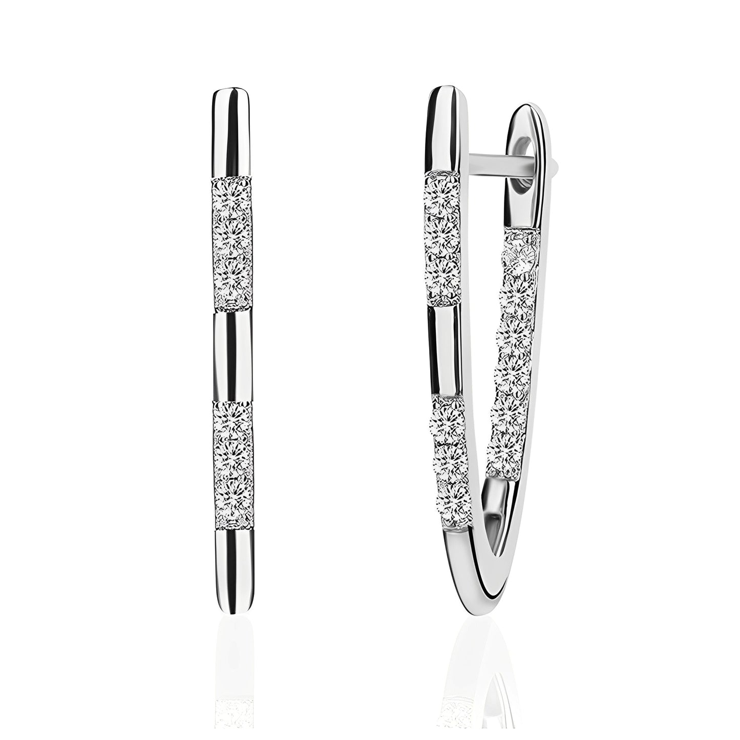 Leani – Boucles d'Oreilles Élégantes en Zirconium Doré