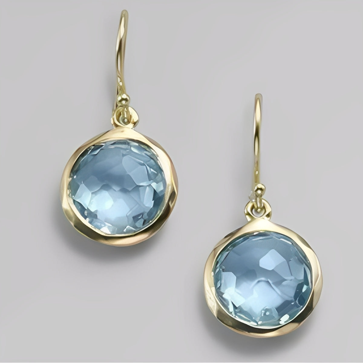 Azura – Boucles d’Oreilles Cristaux Bleus Vintage