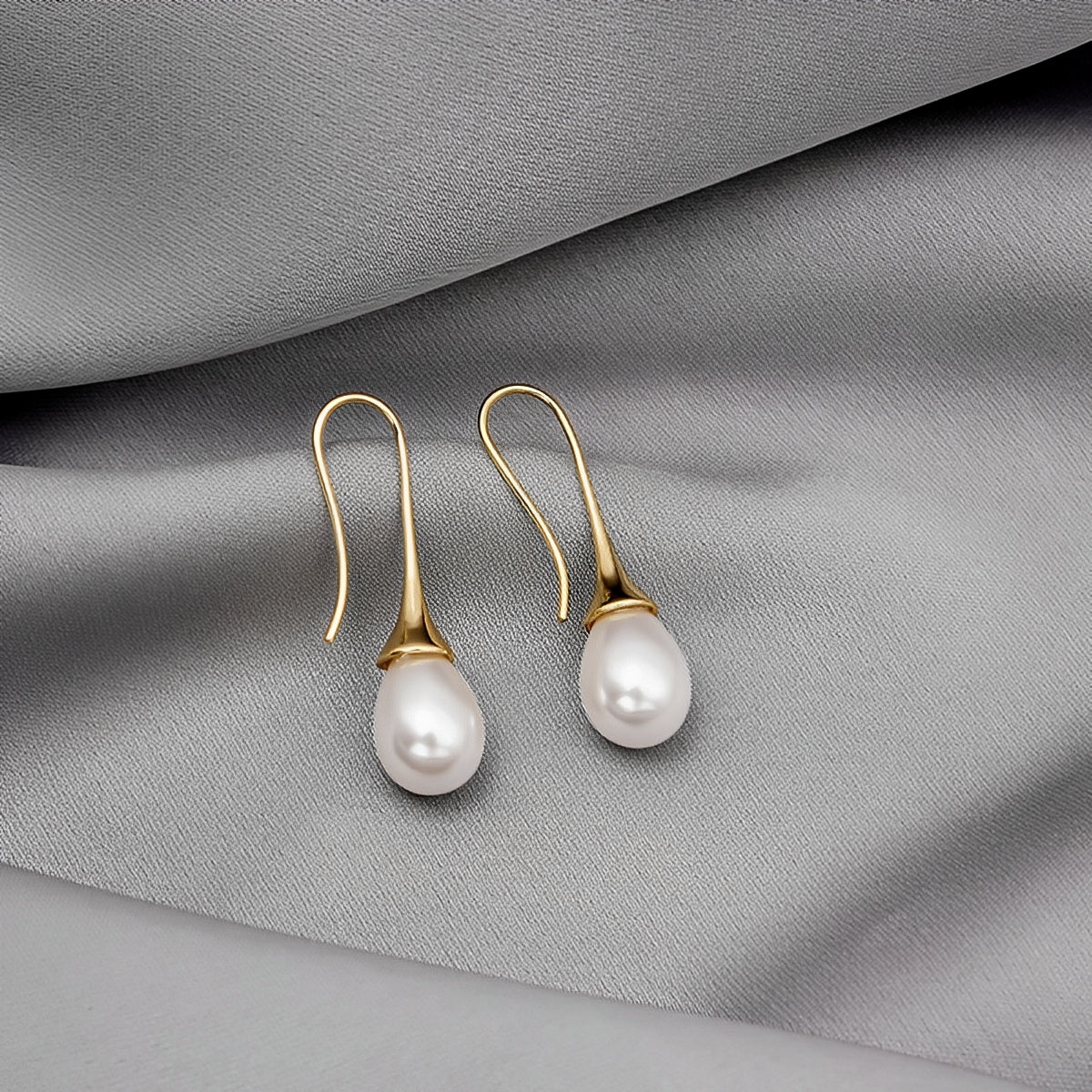 Wilgene – Boucles d'Oreilles Classiques de Perle