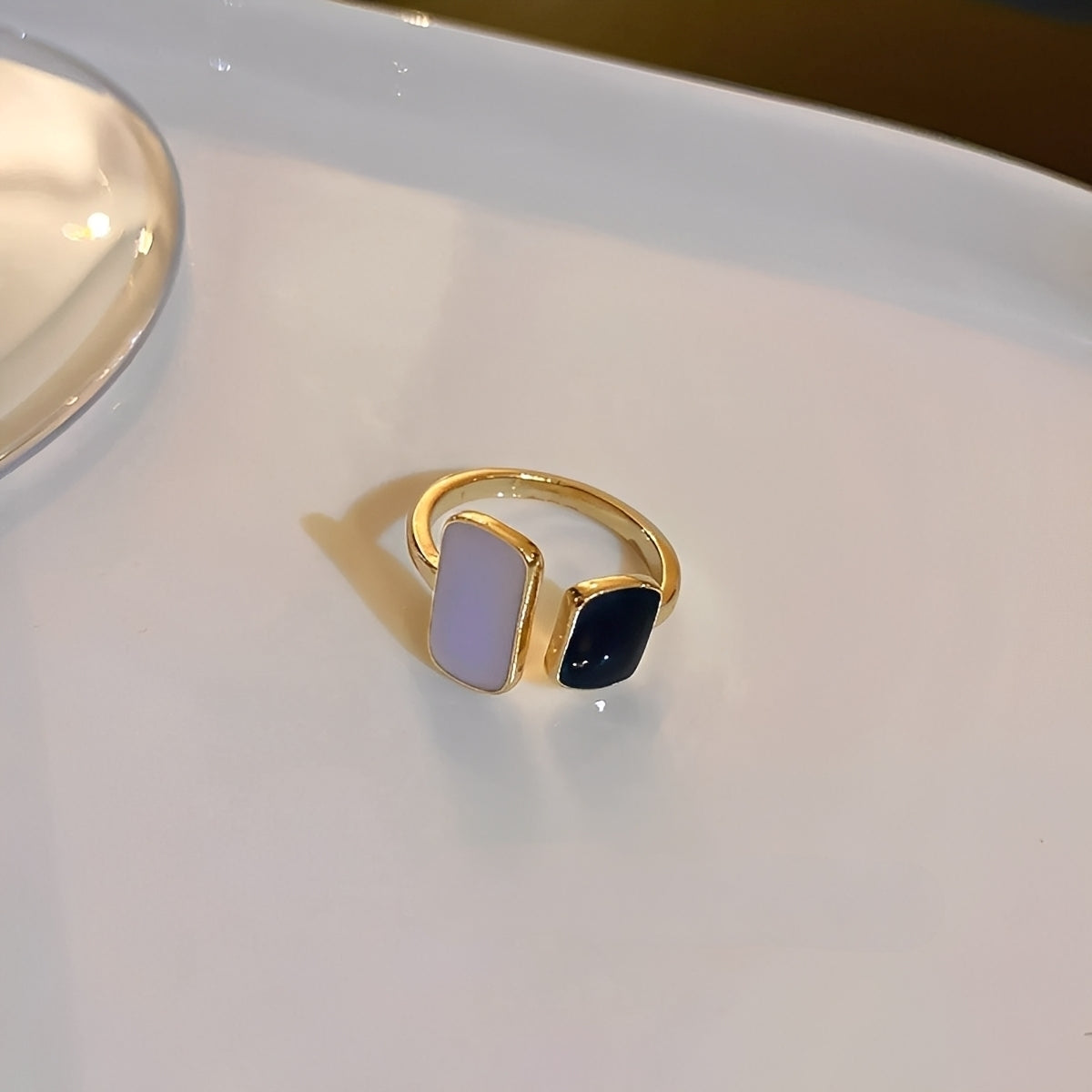 Nerina – Bague Aigue-Marine Enveloppante
