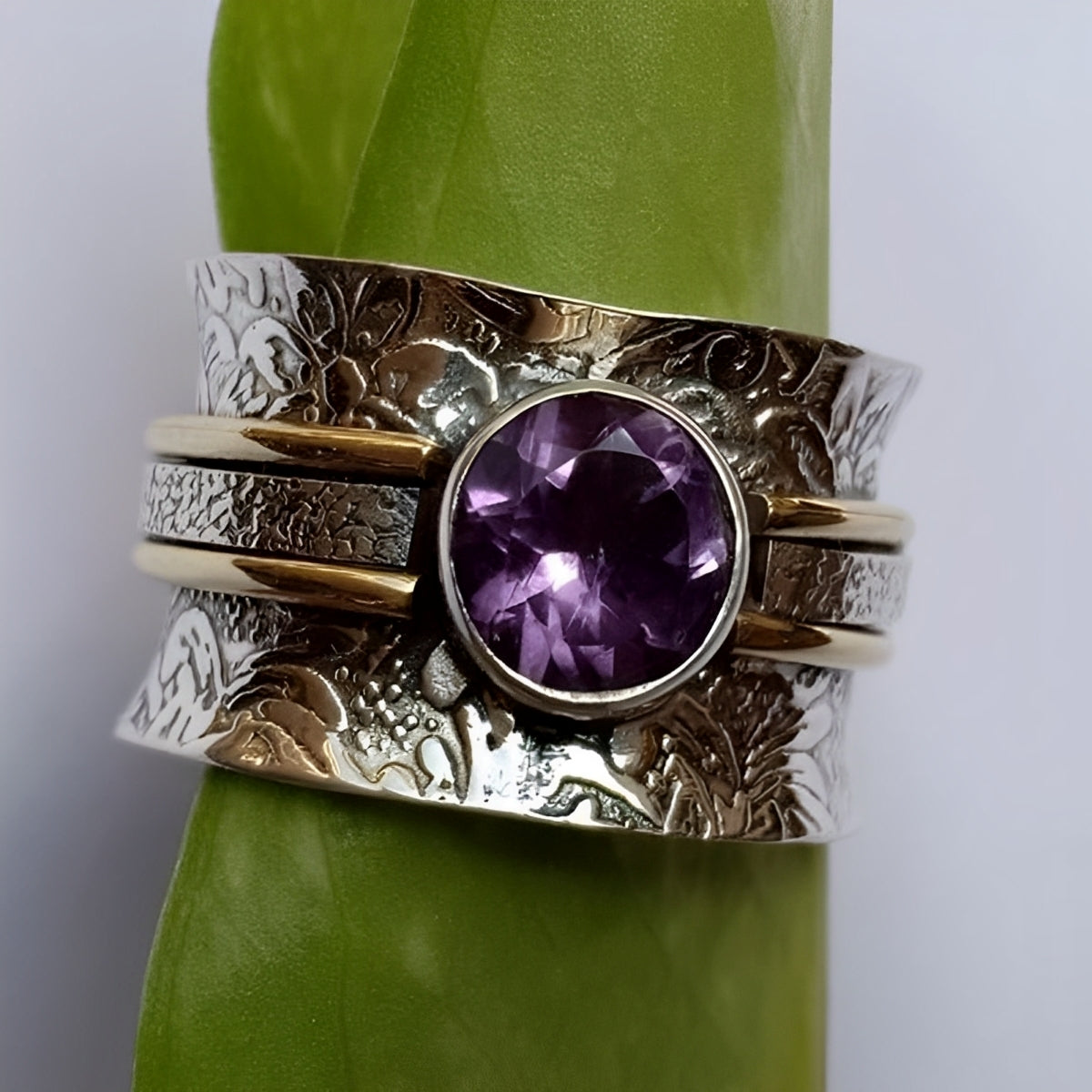 Elanya – Bague Méditation Bohème en Cristal