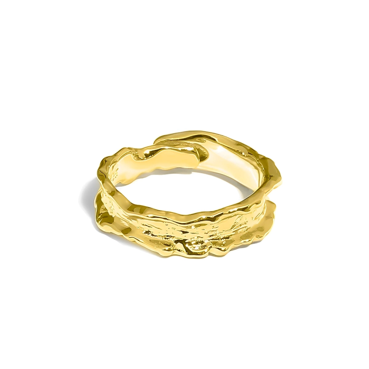 Sara – Bague Vintage en Or Forgé