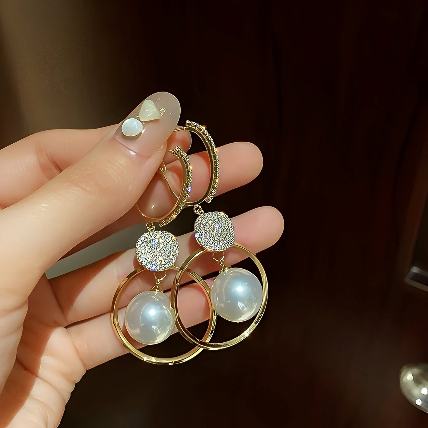 Colette – Boucles d'Oreilles avec Perles Cultivées