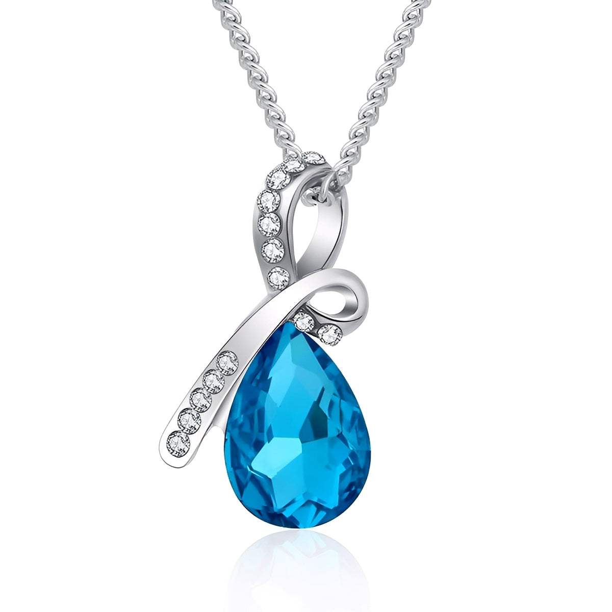 Pilar – Collier Cristal Étincelant Or Blanc