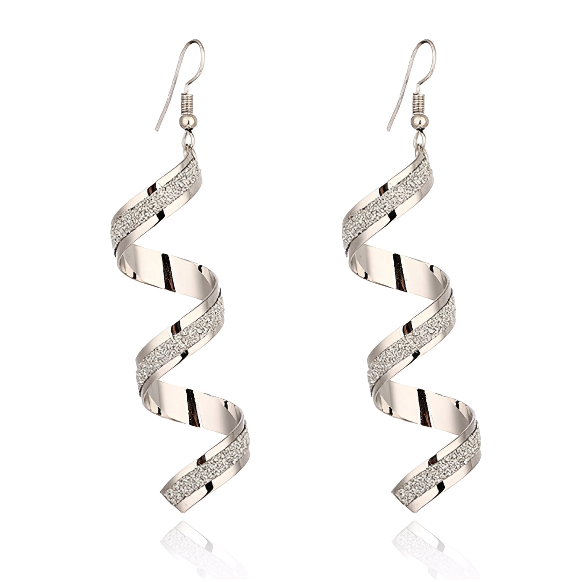 Jia – Boucles Spirales Argent Brillantes