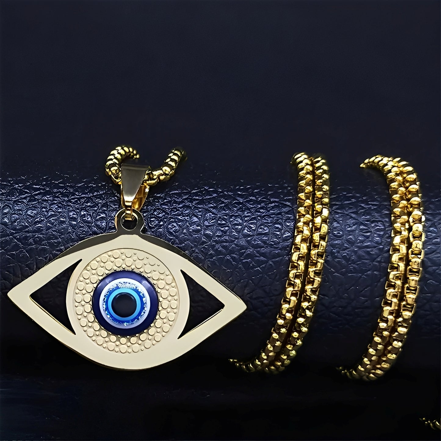 Kyra – Collier Protecteur Œil Bleu