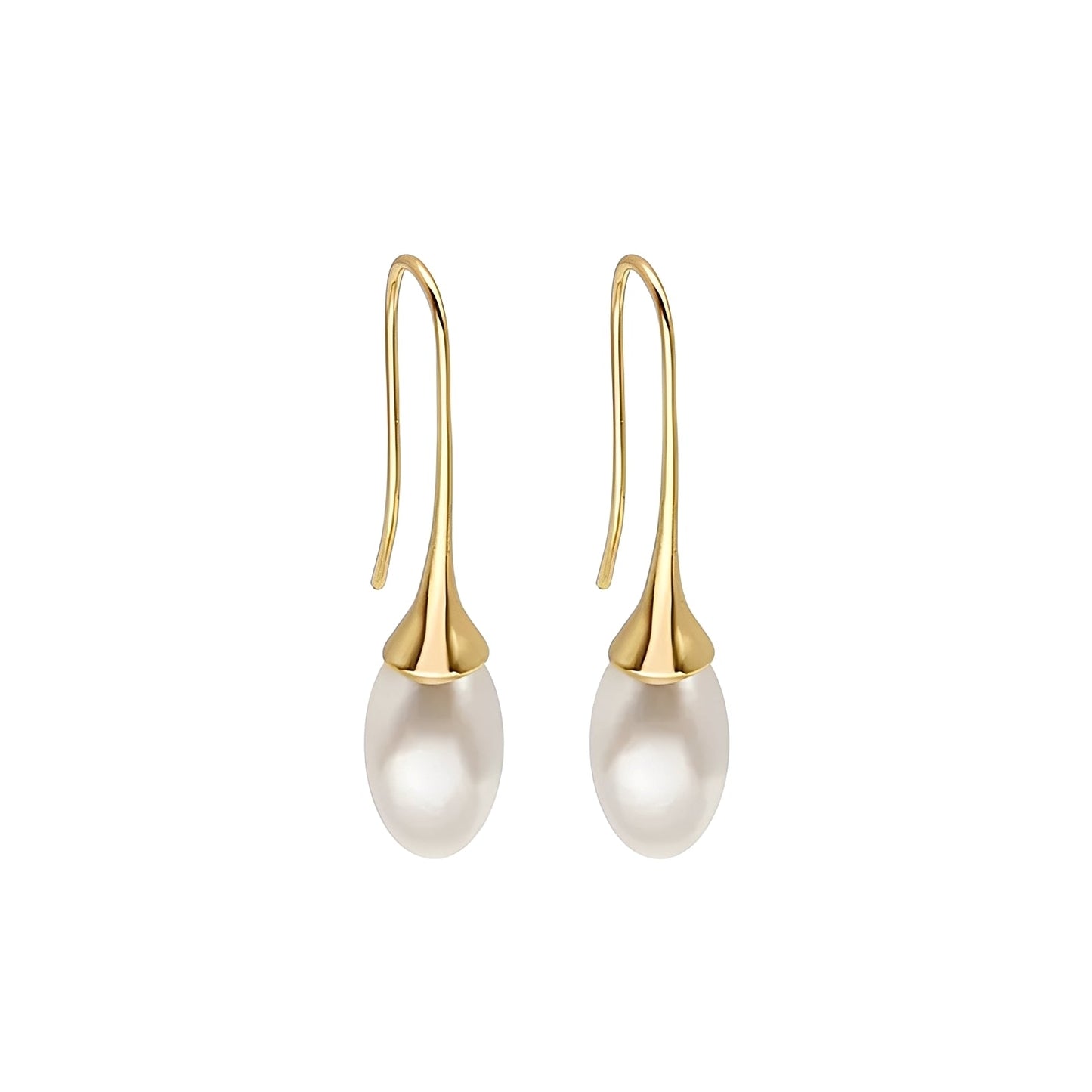 Wilgene – Boucles d'Oreilles Classiques de Perle