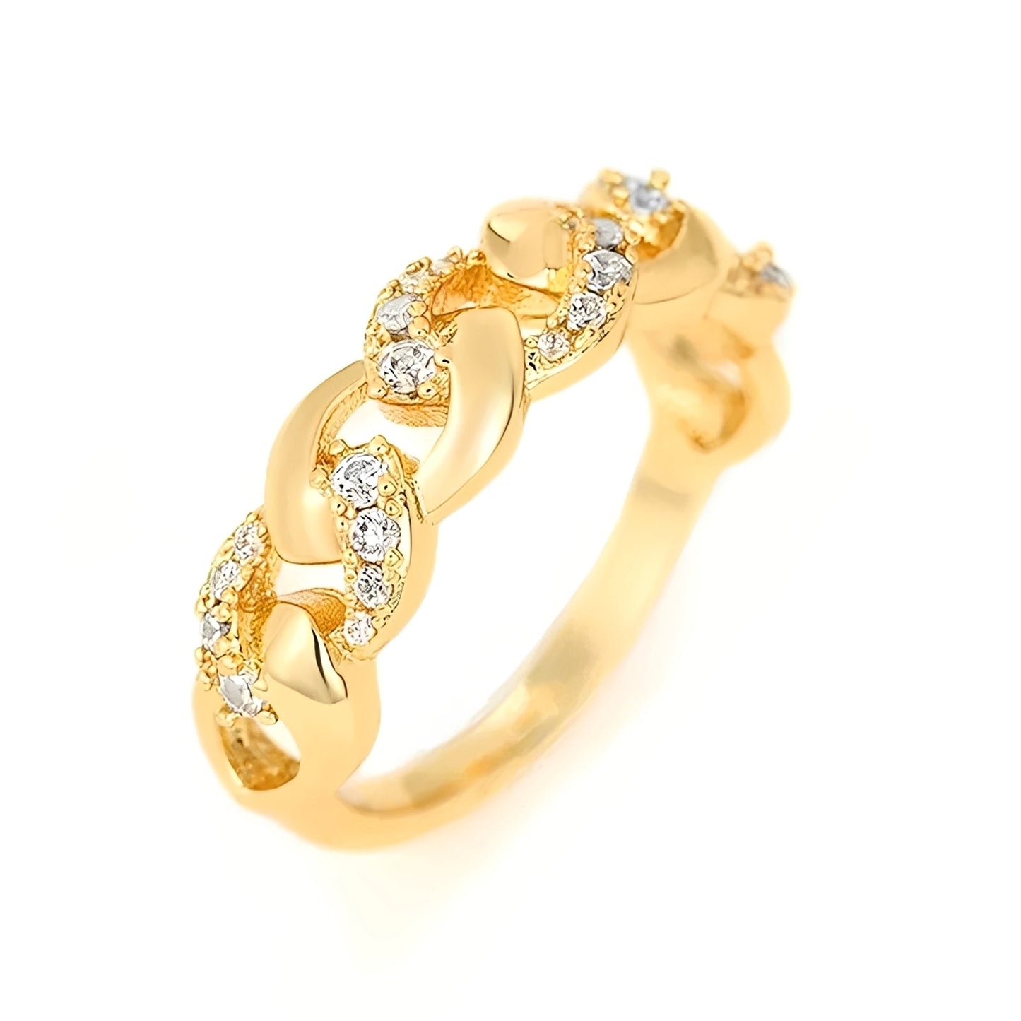 Elena – Bague de Fiançailles Élégant en Or