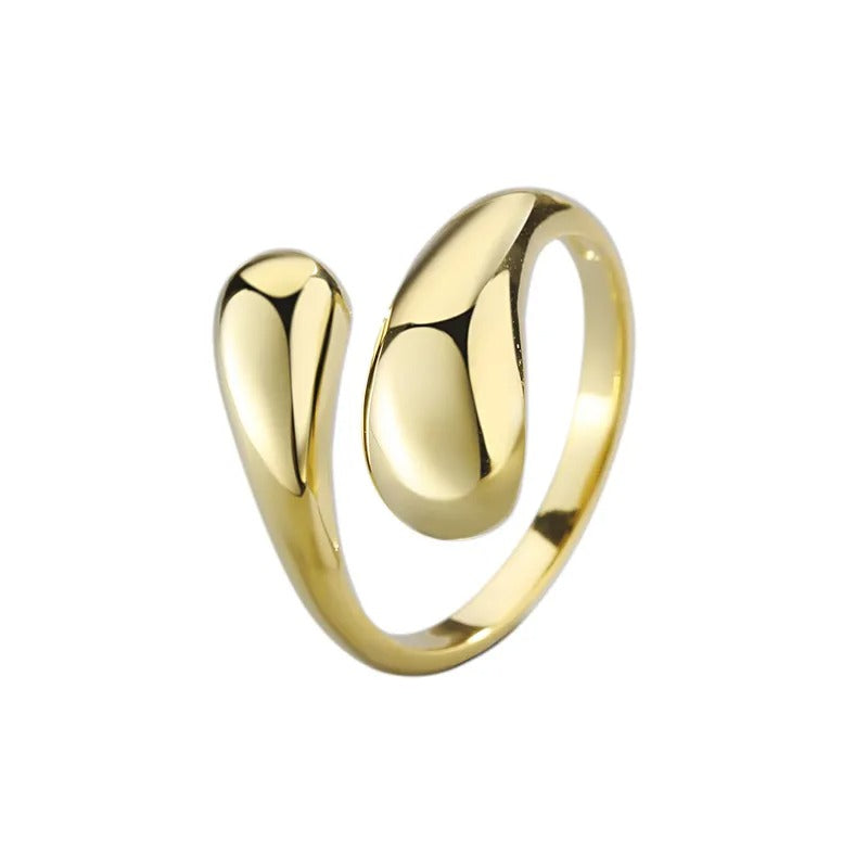 Willow – Bague Goutte Enveloppante Dorée