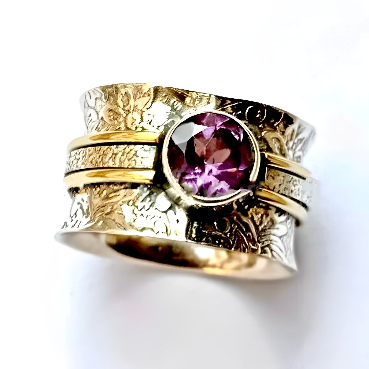 Elanya – Bague Méditation Bohème en Cristal