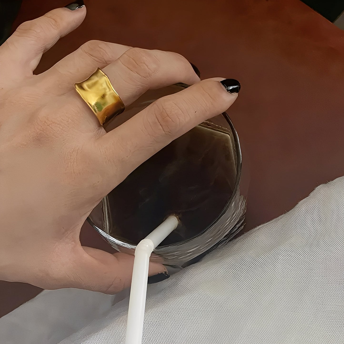 Juliette – Bague Bohème en Or et Argent