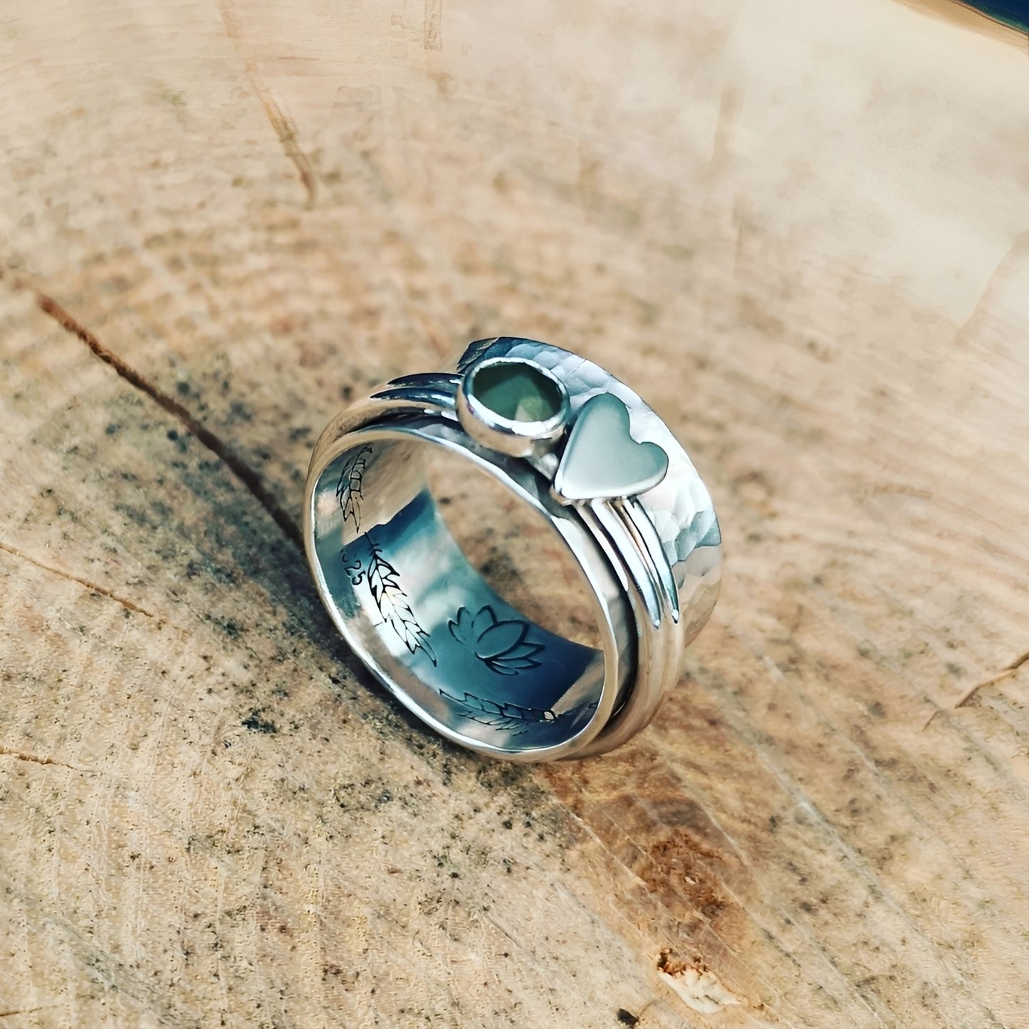 Maely – Bague Cœur Argentée Style Rétro