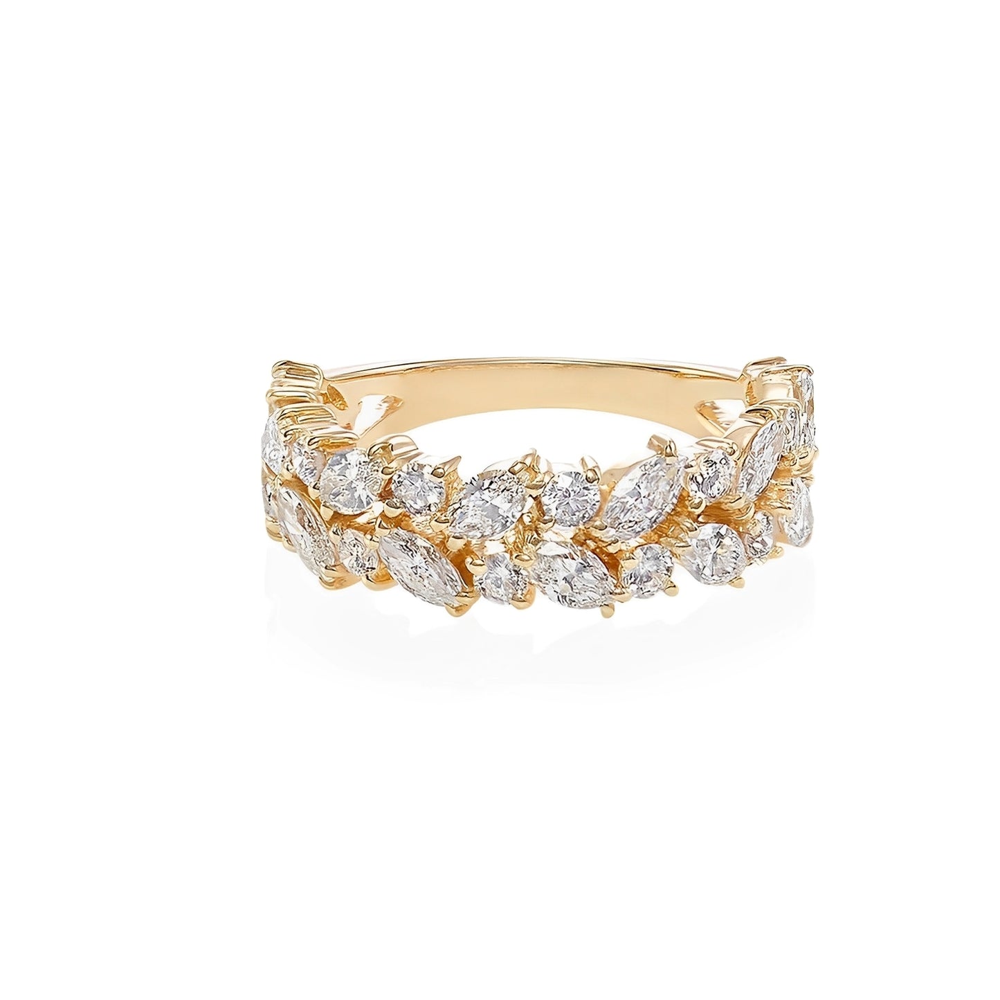 Aeliana – Bague Vintage Dorée Brillante