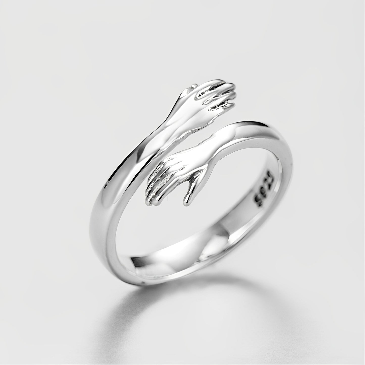 Amalya – Bague Câlin Ajustable en Argent