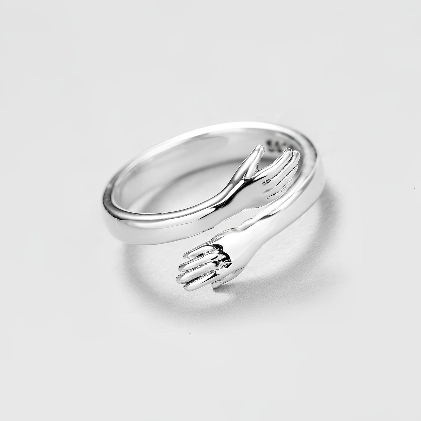 Amalya – Bague Câlin Ajustable en Argent