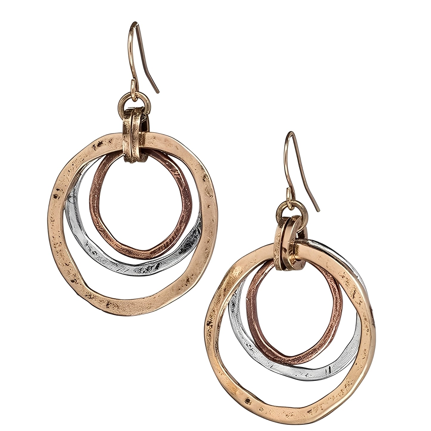 Nadia – Boucles d’Oreilles Vintage Or et Argent