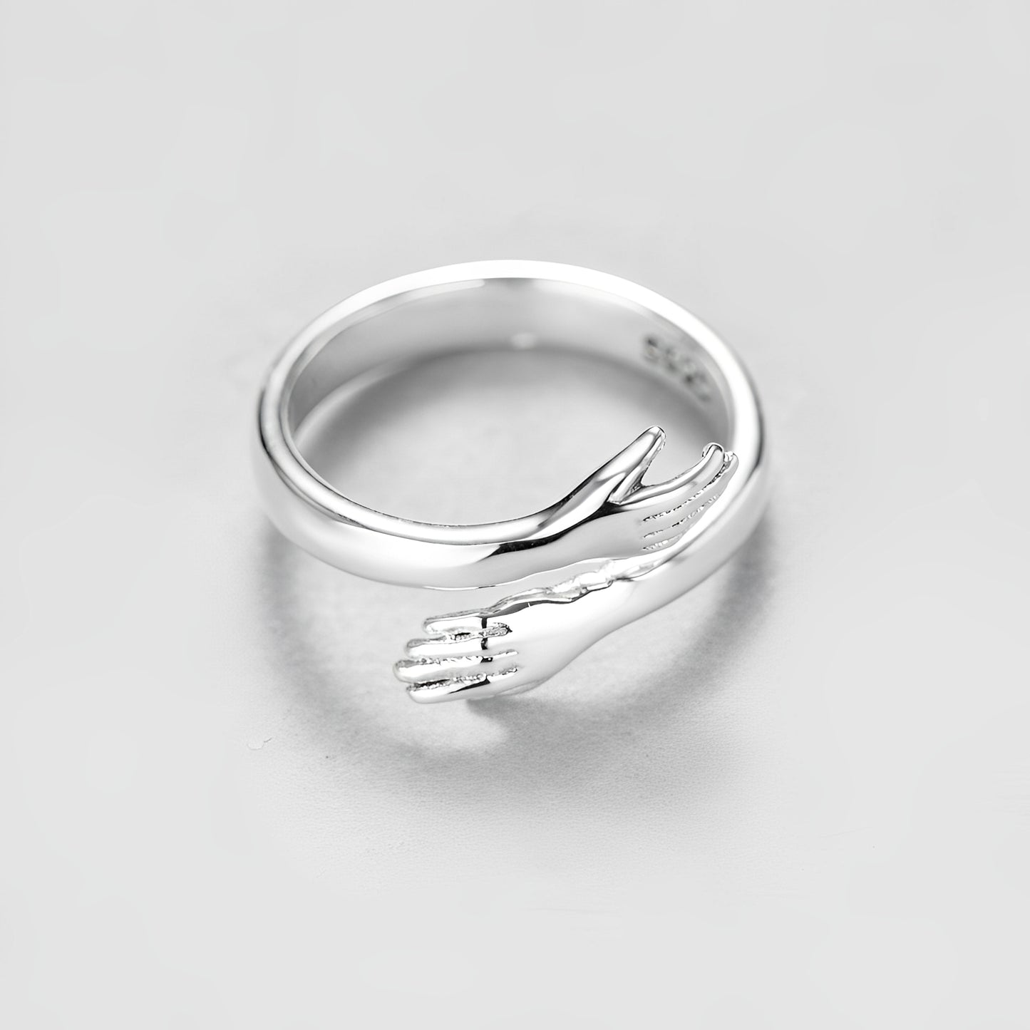 Amalya – Bague Câlin Ajustable en Argent