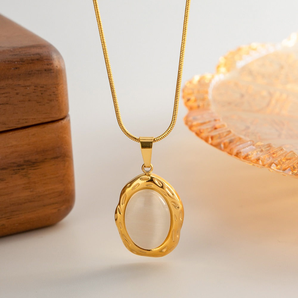 Filomina – Collier Pierre Précieuse Opale Doré