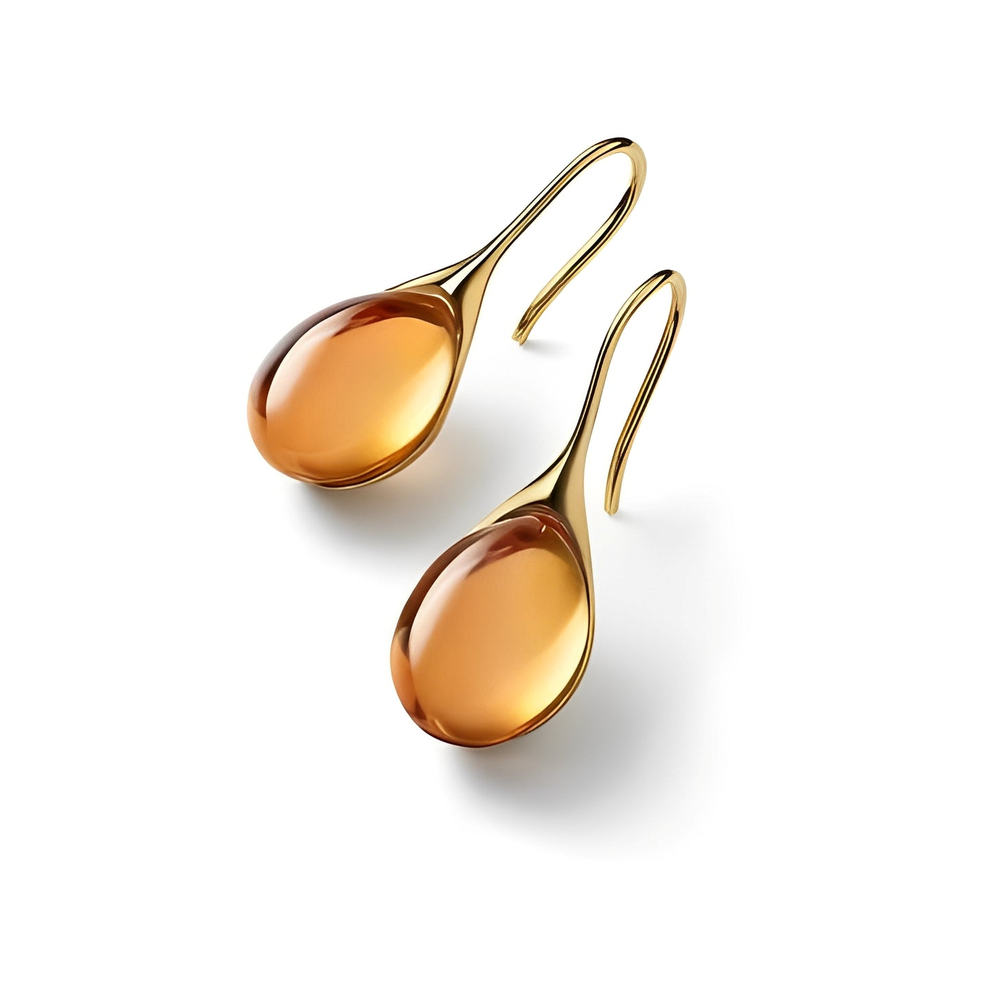 Karen – Boucles d’Oreilles Pendantes en Cristal Doré et Argenté