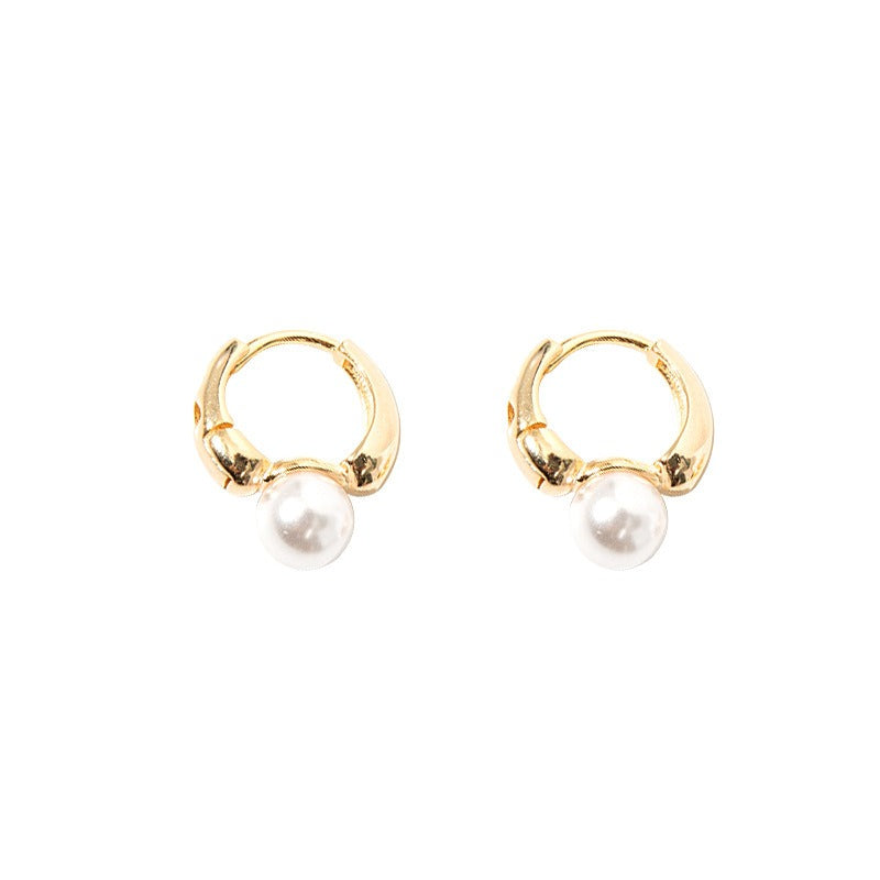 Valeria – Boucles d’Oreilles Uniques en Perles Dorées