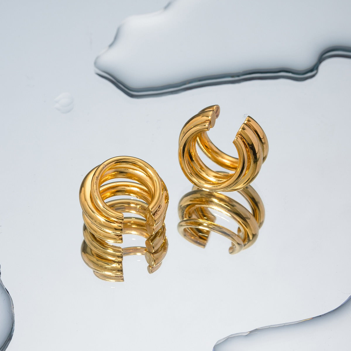 Gigi – Ear Cuff Large 3 Couches Doré