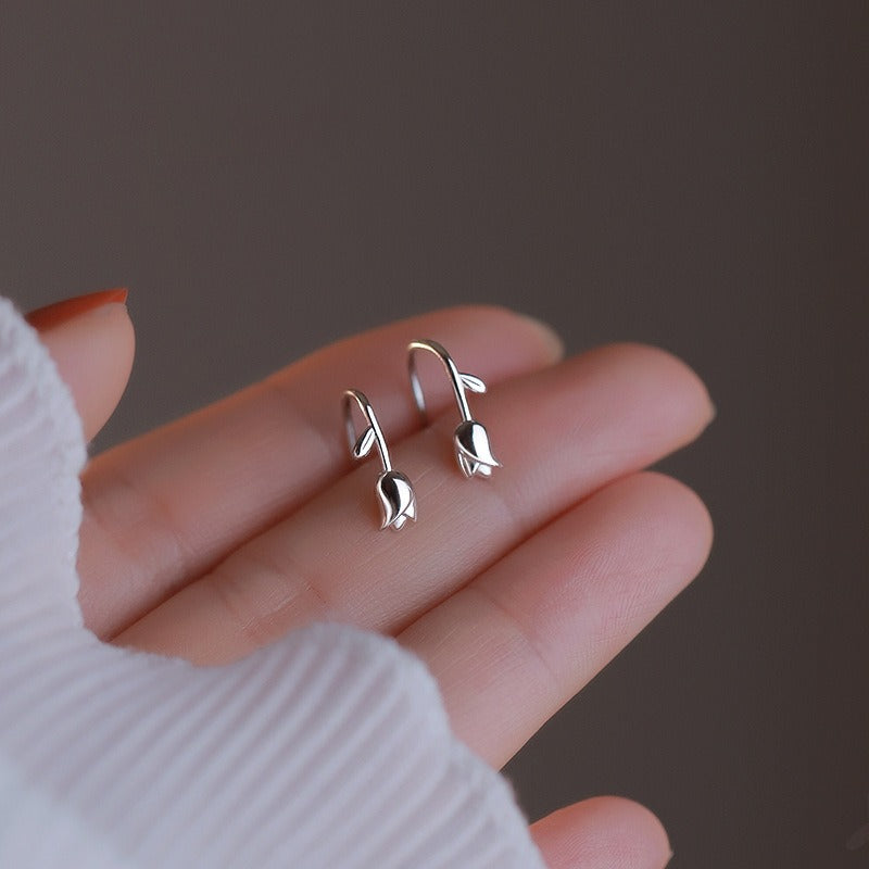 Isabelle – Boucles Pendantes Tulipe Élégantes
