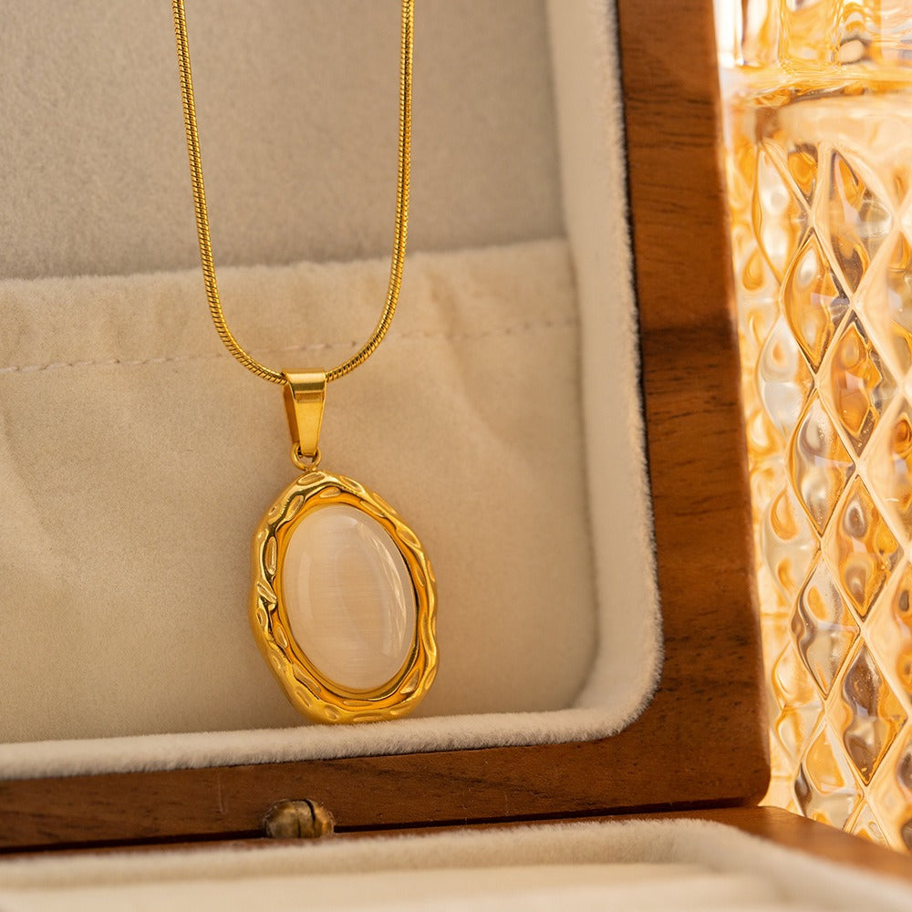 Filomina – Collier Pierre Précieuse Opale Doré