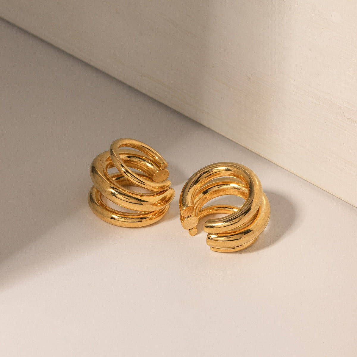Gigi – Ear Cuff Large 3 Couches Doré