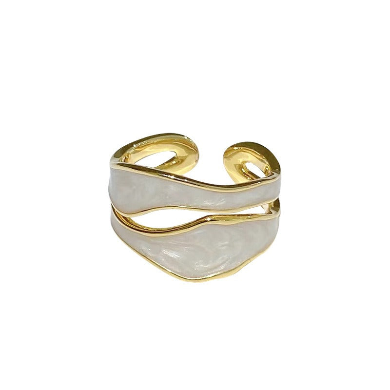 Bria – Bague Vintage en Or Blanc