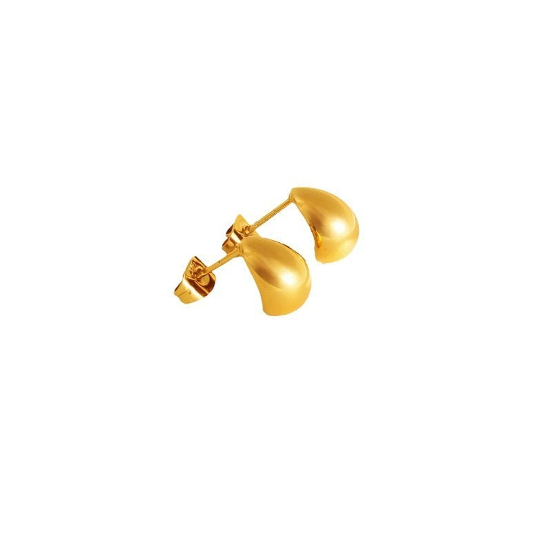 Erica – Boucles d’Oreilles Puces Goutte Minimalistes