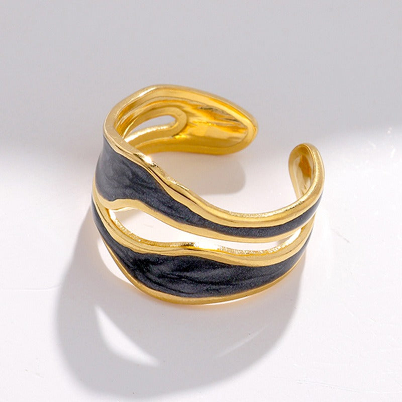 Elina – Bague Vintage en Or Blanc Élégant
