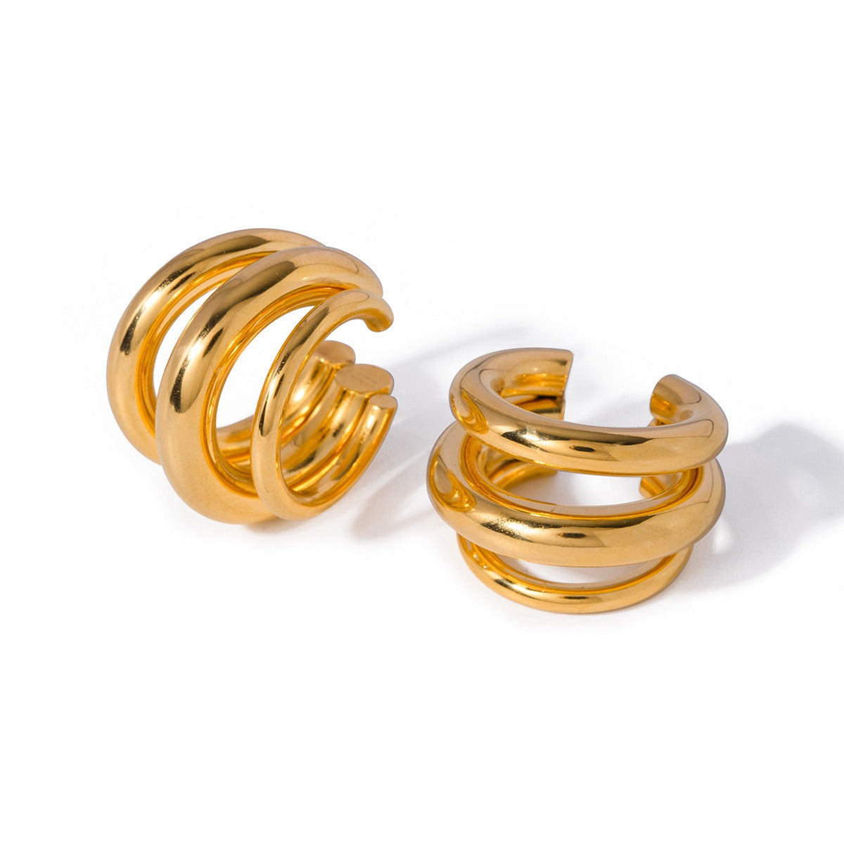 Gigi – Ear Cuff Large 3 Couches Doré