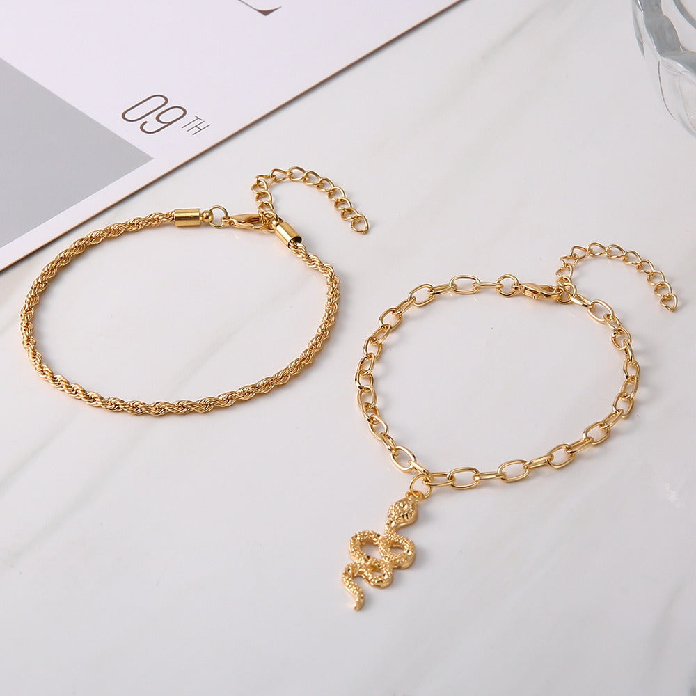 Maelli – Chaînette de Cheville Bohème Élégante