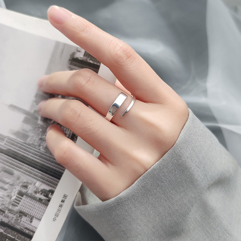Leslie – Bague Vintage en Argent avec Finition Texturée