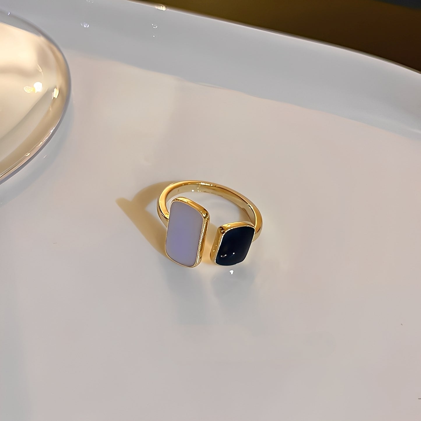 Nerina – Bague Aigue-Marine Enveloppante
