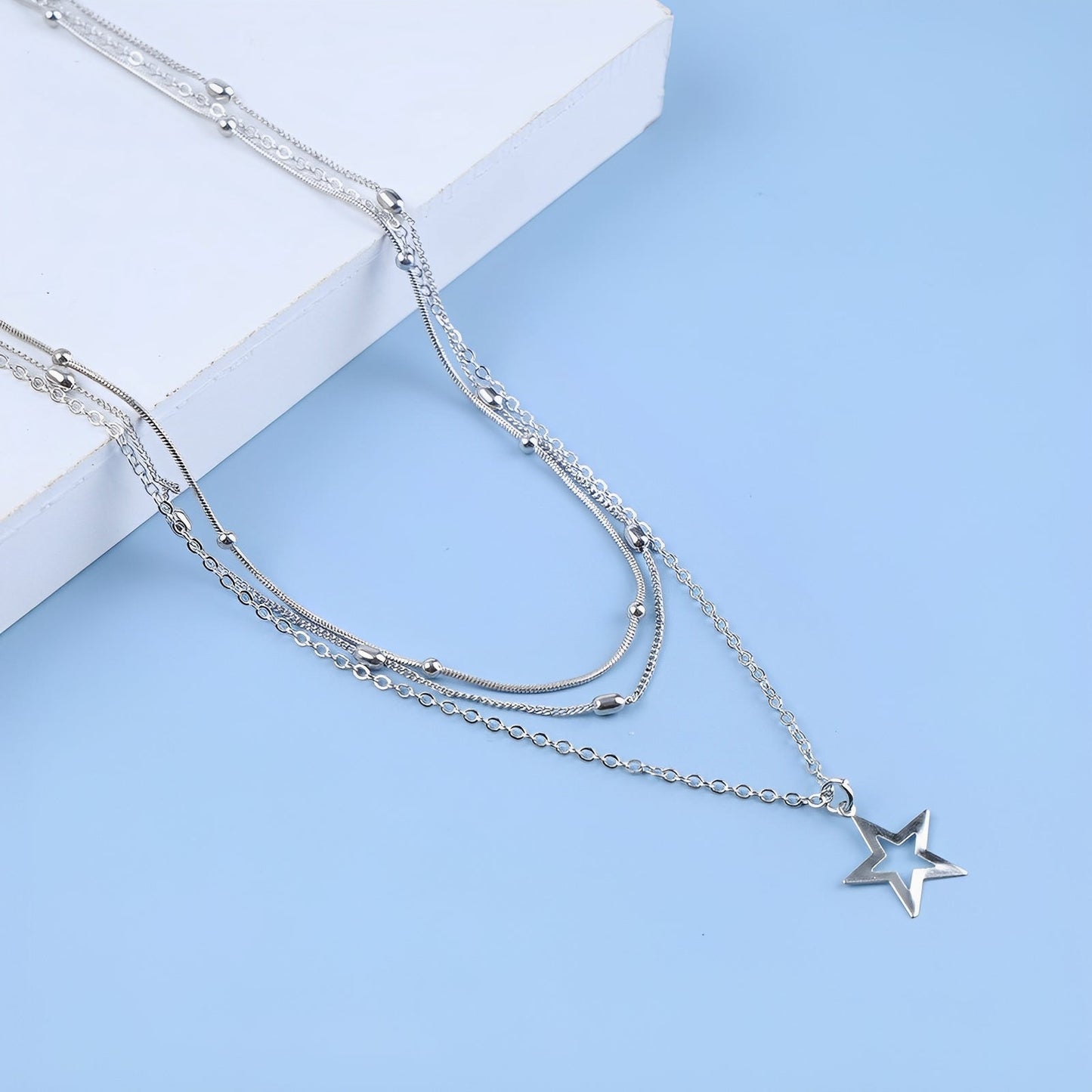 Elly – Collier Vintage en Argent avec Étoile