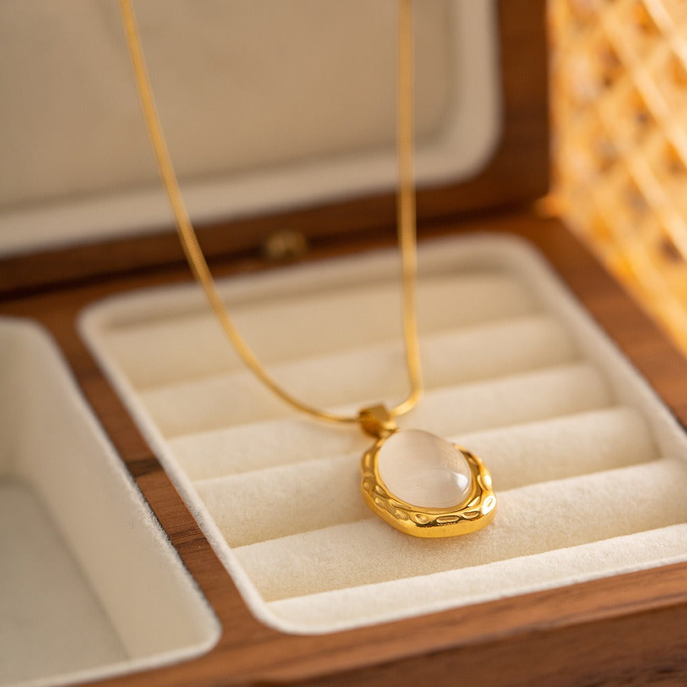 Filomina – Collier Pierre Précieuse Opale Doré