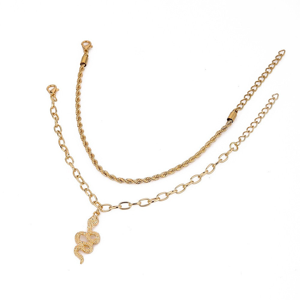 Maelli – Chaînette de Cheville Bohème Élégante
