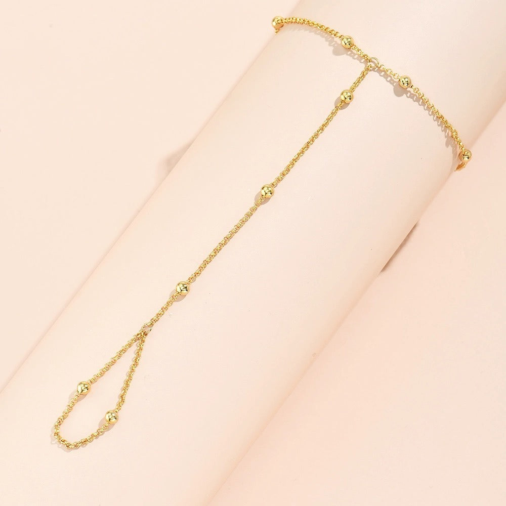 Lisa – Bracelet Chaîne Perles et Gants