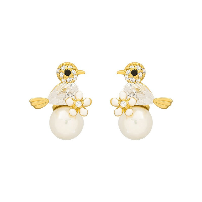 Rora – Boucles d’Oreilles de Luxe Zircon & Perles