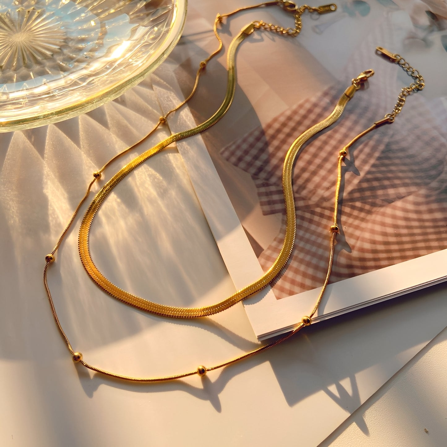 Jane – Collier Double Rang Tranquillité