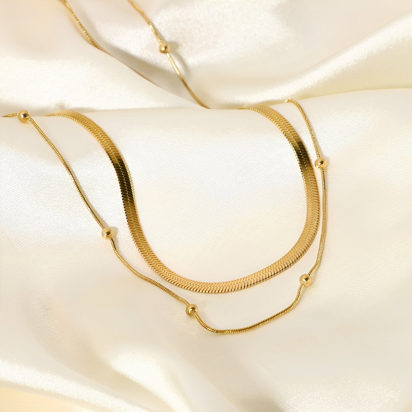 Jane – Collier Double Rang Tranquillité