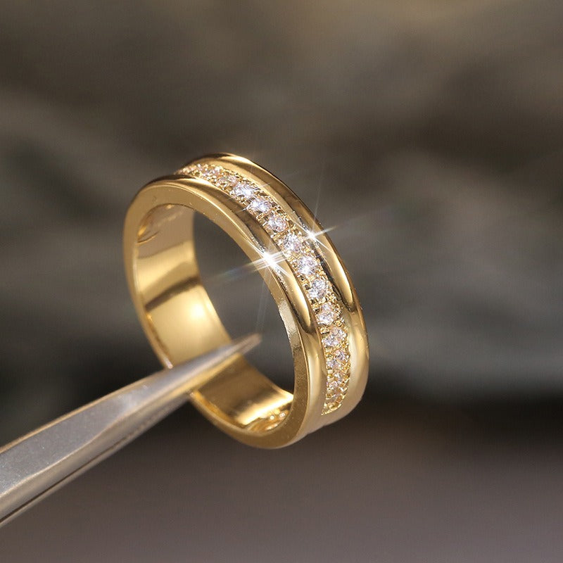 Lyssa – Bague Élégante à Double Zircone