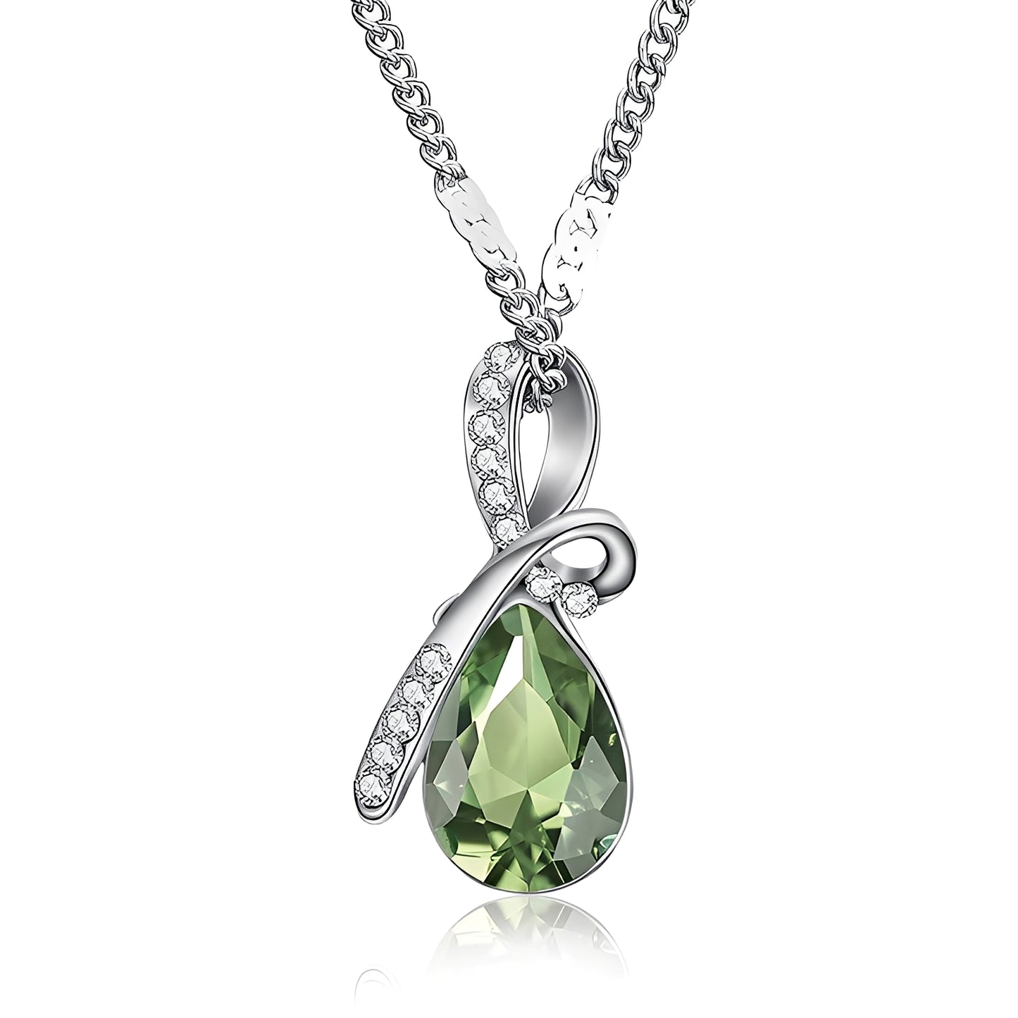 Pilar – Collier Cristal Étincelant Or Blanc