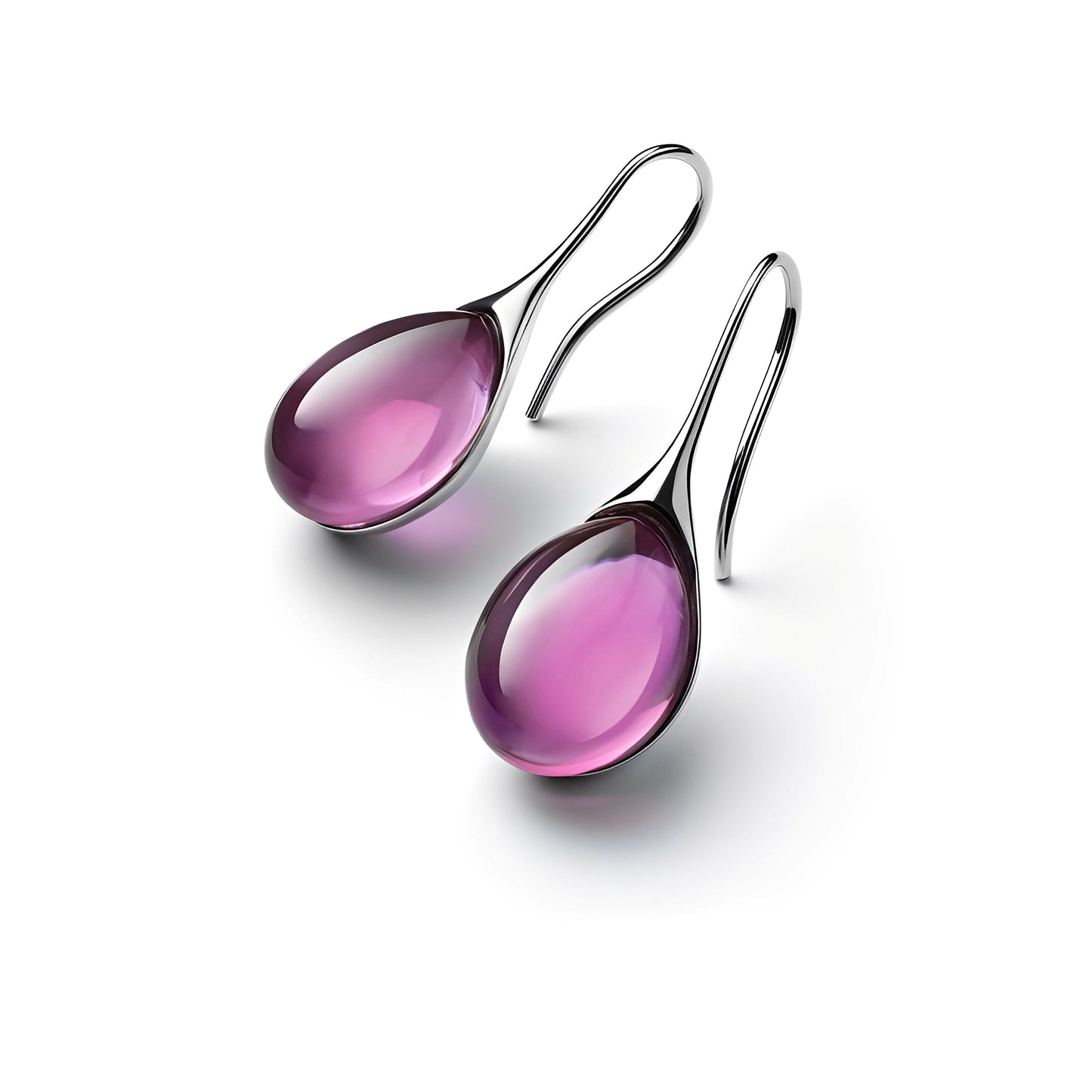 Karen – Boucles d’Oreilles Pendantes en Cristal Doré et Argenté
