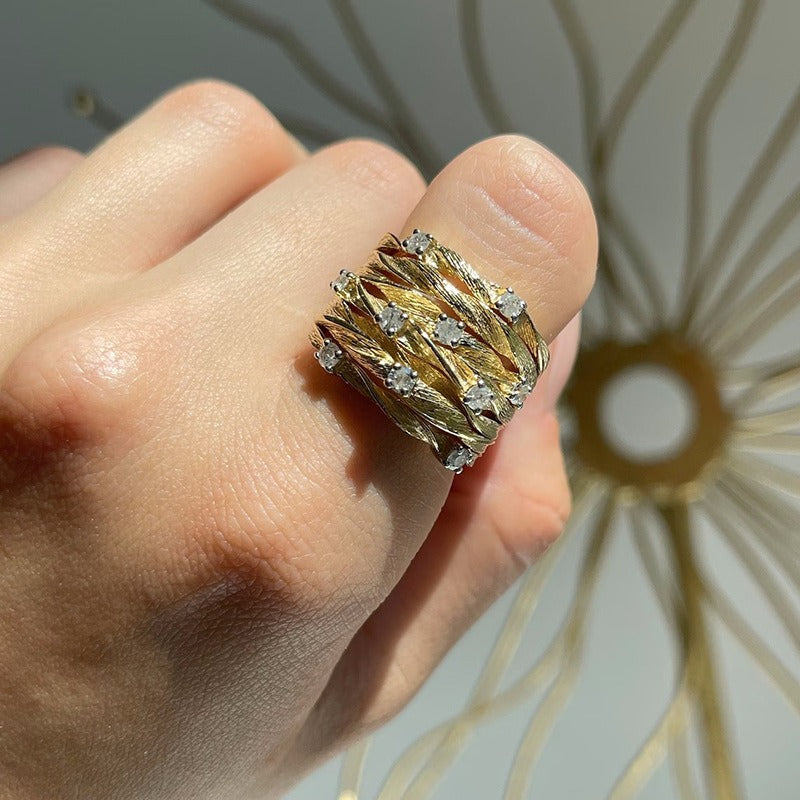 Maya – Bague Vintage Dorée Élégante