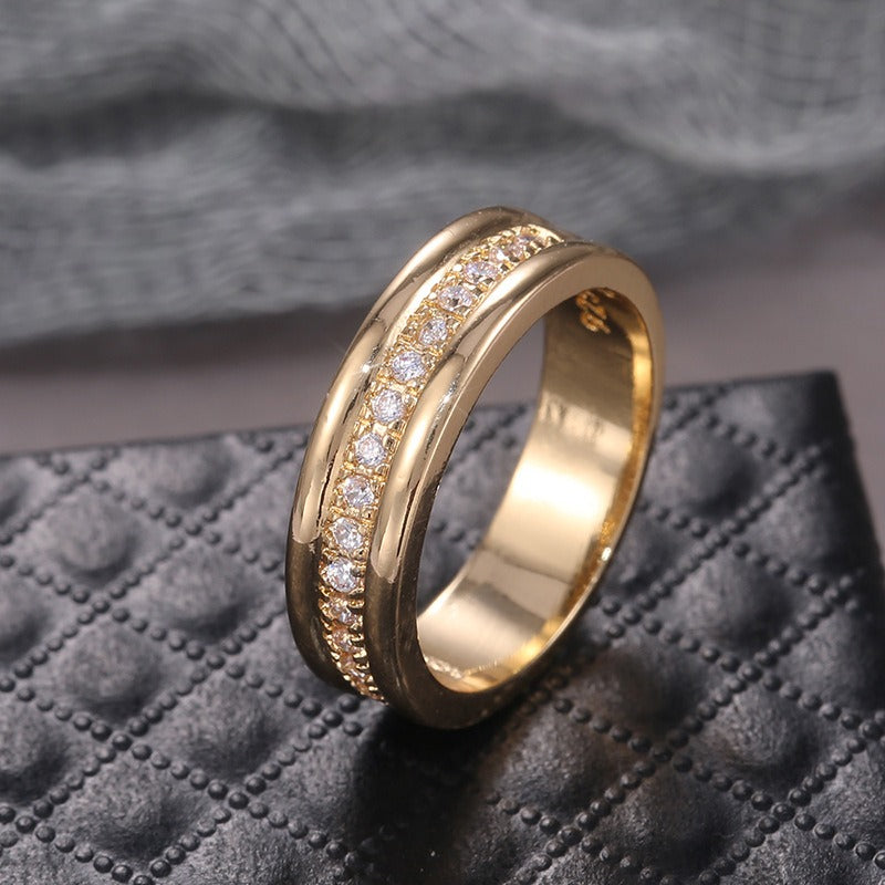 Lyssa – Bague Élégante à Double Zircone
