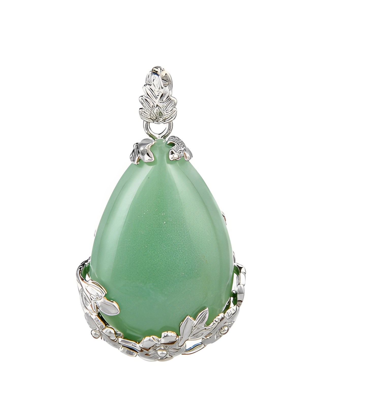 Lysiane – Pendentif Fleur Goutte Cristal